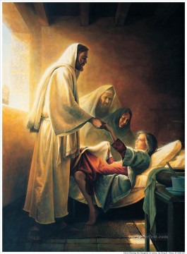 jesús Painting - Jesús resucitando a la hija de Jairo